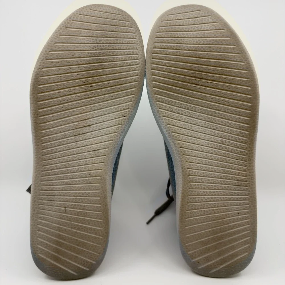 Allbirds Tree Topper Womens 10 Blue Gray Grey Shoes High Top‎ Lace Up Sneakers